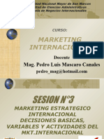 Sesion - N - 3 - MARKETING ESTRATEGICO INTERNACIONAL DESICIONES BASICAS, VARIABLES Y ACTIVIDADES