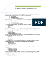 Chapter 4 Quiz Strategic Management