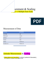 Measurement & Scaling