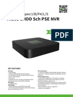 H.265 1HDD 5ch PSE NVR: TC-R3105 Spec:I/B/P4/L/S