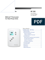 Daikin IM 1248 LR BACnet Tstat For Heat Pumps Manual