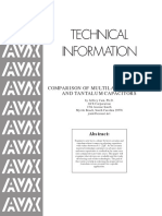 Comparison of Multilayer Ceramic and Tantalum Capacitors