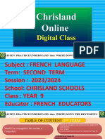 French Language Year 9 2ND Term 2024