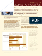 Child Marriage Fact Sheets