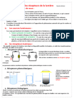 Les Sources Et Les Recepteurs de La Lumiere Resume de Cours 1