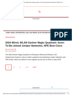 2024 Wired, WLAN Gartner Magic Quadrant - Soon-To-Be-Joined Juniper Networks, HPE Best Cisco