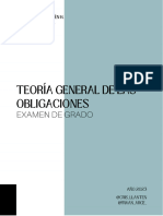 Teoría General de Las Obligaciones