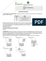 Prova de Física - Corrente Elétrica, Potência, Energia Elétrica e Leis de Ohm (M.A)