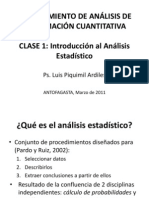 Clase 1. Introducción Al Análisis Estadístico