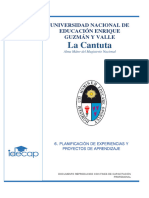 Modulo 6 - Planificaciòn de Experiencias y Proyectos de Aprendizaje