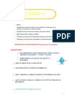 Secuencia AGUA LENGUA Octubre Noviembre Agua