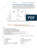 Cálculo de La Reactancia en Una Línea de Transmisión.