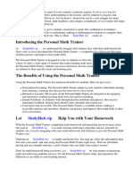 Evaluate Homework and Practice Personal Math Trainer