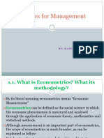 Econometrics For MGT Chapter1