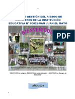 Plan de Gestión de Riesgos y Desastres 2023