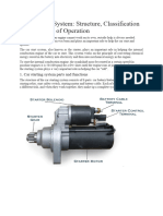 Car Starting and Ignition System