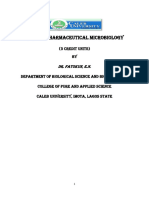 MCB 403 Pharmaceutical Microbiology