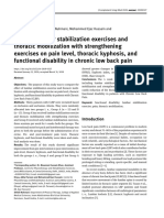 Effect of Lumbar Stabilization Exercises and Thoracic Mobilizati 2020