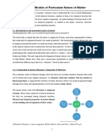 Structure 1 Models of Particulate Nature of Matter Notes