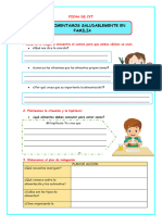 Ficha Cyt Nos Alimentamos Saludablemente en Familia
