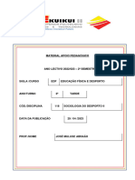 Sociologia Do Desporto - II Semestre-Apontamentos