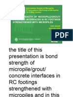 Veludo - Bond Strength of Micropile-Grout-Concrete Interfaces in RC Footings With Micropiles