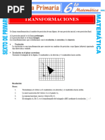 Ejercicios de Transformaciones para Sexto de Primaria