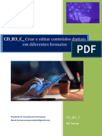 CD - B3 - C - Criar e Editar Conteúdos Digitais em Diferentes Formatos - Índice