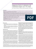 GARLIC - Evaluation of Nanomagnesium Oxide in Combination With Garlic Extract As An Endodontic Irrigant An in Vitro Stu