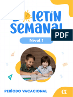 B Letín Semanal: Nivel 1