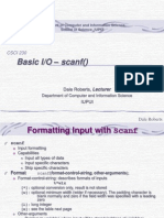 Basic I/O - Scanf : CSCI 230