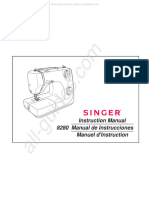 Singer 8280 Sewing Machine Instruction Manual