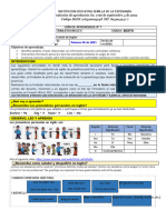 Guía 1 Ingles 6° Periodo 1 2021