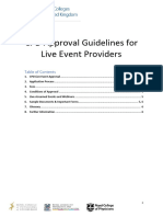 CPD Approval Guidelines For Live Event Providers