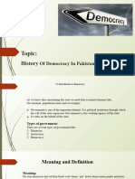 History of Democracy in Pakistan PDF