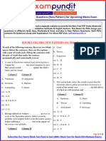 Important Double Fillers New Pattern Questions For Mains Exam