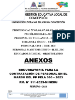 Anexos para Convocatoria