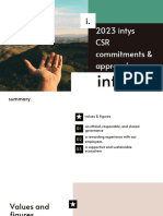 Intys 2023 Intys-CSR Commitments