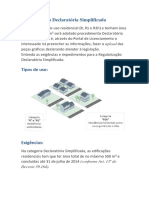 Regularização Declaratória Simplificada