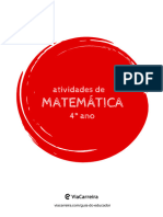 Caderno Com Atividades de Matematica 4 Ano