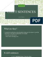 Cleft Sentences