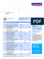 UK Nationwide Bank Statement