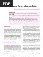 Consequences of Severe Asthma Exacerbations