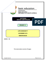 Life Sciences P1 Nov 2016 Memo Eng