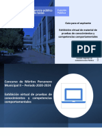 Guía para El Aspirante Exhibición Virtual de Material de Pruebas de Conocimientos y Competencias Comportamentales