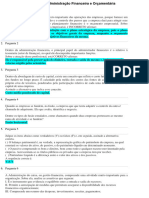 AV2 Administração Financeira e Orçamentária