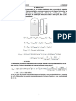 Ejercicios de Manometros de Presión