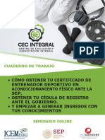 Deportivo Cuadernillo de Trabajo