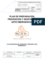 PLA SST 001 Plan de Preparación Prevención y Respuesta Ante Emergencias