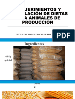 Unidad 3. Requerimientos y Formulación de Dietas para Animales de